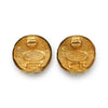 Chanel Coco Mark Round Clip Earrings GP secondhand
