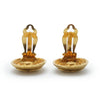 Chanel Coco Mark Round Clip Earrings GP secondhand