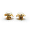 Chanel Vintage Artificial Pearl Round Clip Earrings secondhand