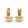 Chanel Vintage Artificial Pearl Round Clip Earrings secondhand