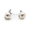 Chanel Rhinestone Four Leaf Clover Artificial Pearl Earrings secondhand