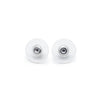 Chanel Rhinestone Four Leaf Clover Artificial Pearl Earrings secondhand