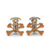 Chanel CC Logo Crossbone Clip-On Earrings secondhand