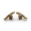 Chanel CC Logo Crossbone Clip-On Earrings secondhand