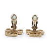 Chanel CC Logo Crossbone Clip-On Earrings secondhand