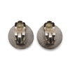 Chanel CC Logo Screw Design Silver Gold Button Clip Earrings secondhand