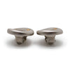 Chanel CC Logo Screw Design Silver Gold Button Clip Earrings secondhand