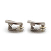 Chanel CC Logo Screw Design Silver Gold Button Clip Earrings secondhand