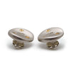 Chanel CC Logo Screw Design Silver Gold Button Clip Earrings secondhand