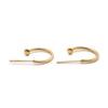 Chanel Coco Mark Pearl Hoop Earrings secondhand