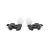 Chanel Coco Mark Pearl Hoop Earrings secondhand