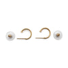 Chanel Coco Mark Pearl Hoop Earrings secondhand
