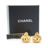 Chanel Coco Mark Heart Clip Earrings GP secondhand