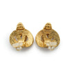 Chanel Coco Mark Heart Clip Earrings GP secondhand
