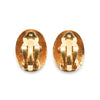 Chanel CC Logo Oval Star Clip Earrings secondhand