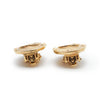 Chanel CC Logo Oval Star Clip Earrings secondhand