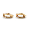 Chanel CC Logo Oval Star Clip Earrings secondhand