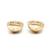Chanel CC Logo Oval Star Clip Earrings secondhand