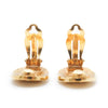 Chanel CC Logo Oval Star Clip Earrings secondhand