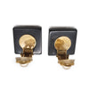 Chanel Coco Mark Pearl Square Clip Earrings secondhand