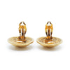 Chanel CC Logo Matelasse Button Clip Earrings GP secondhand