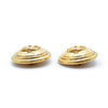 Chanel CC Logo Matelasse Button Clip Earrings GP secondhand