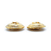 Chanel CC Logo Matelasse Button Clip Earrings GP secondhand