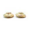Chanel CC Logo Matelasse Button Clip Earrings GP secondhand