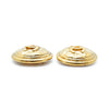 Chanel CC Logo Matelasse Button Clip Earrings GP secondhand