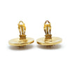 Chanel Coco Mark Filigree Round Clip Earrings GP secondhand