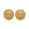 Chanel Coco Mark Filigree Round Clip Earrings GP secondhand