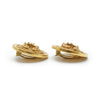 Chanel Coco Mark Filigree Round Clip Earrings GP secondhand