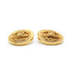 Chanel Coco Mark Filigree Round Clip Earrings GP secondhand
