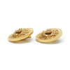 Chanel Coco Mark Filigree Round Clip Earrings GP secondhand