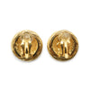 Chanel Coco Mark Round Clip Earrings GP secondhand