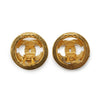 Chanel CC Logo Cut-out Clip-On Earrings GP secondhand