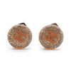 Chanel CC Logo Glitter Round Clip-On Earrings secondhand