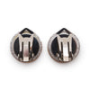 Chanel CC Logo Glitter Round Clip-On Earrings secondhand