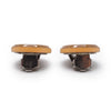 Chanel CC Logo Glitter Round Clip-On Earrings secondhand
