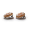 Chanel CC Logo Glitter Round Clip-On Earrings secondhand