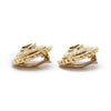 Chanel CC Logo Twisted Rope Sunburst Round Clip-On Earrings GP secondhand