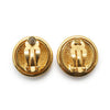 Chanel CC Logo Round Clip-On Earrings GP secondhand