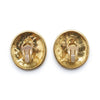 Chanel Embossed Multiple CC Clip-On Earrings GP secondhand