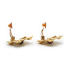 Chanel Gripoix Diamond-Shaped Clip-On Earrings GP secondhand