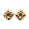 Chanel Gripoix Diamond-Shaped Clip-On Earrings GP secondhand