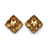 Chanel Gripoix Diamond-Shaped Clip-On Earrings GP secondhand