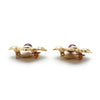 Chanel Gripoix Diamond-Shaped Clip-On Earrings GP secondhand