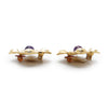 Chanel Gripoix Diamond-Shaped Clip-On Earrings GP secondhand