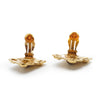 Chanel Gripoix Diamond-Shaped Clip-On Earrings GP secondhand