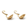 Chanel CC Logo Round Clip-On Earrings GP secondhand